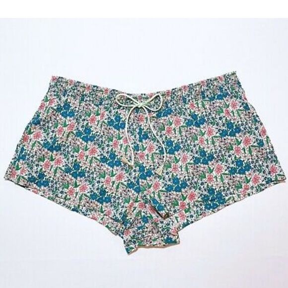 Victoria’s Secret Soft Cotton Floral multicolor pajama Shorts Médium - Picture 2 of 2